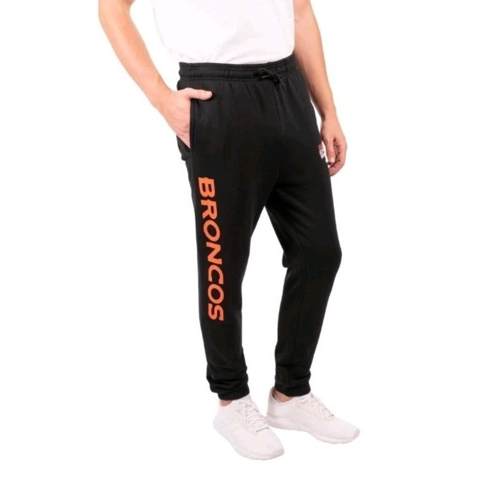Ultra Game NFL Official Super Soft Game Day Jogger‎ Sweatpants Denver Broncos Lg